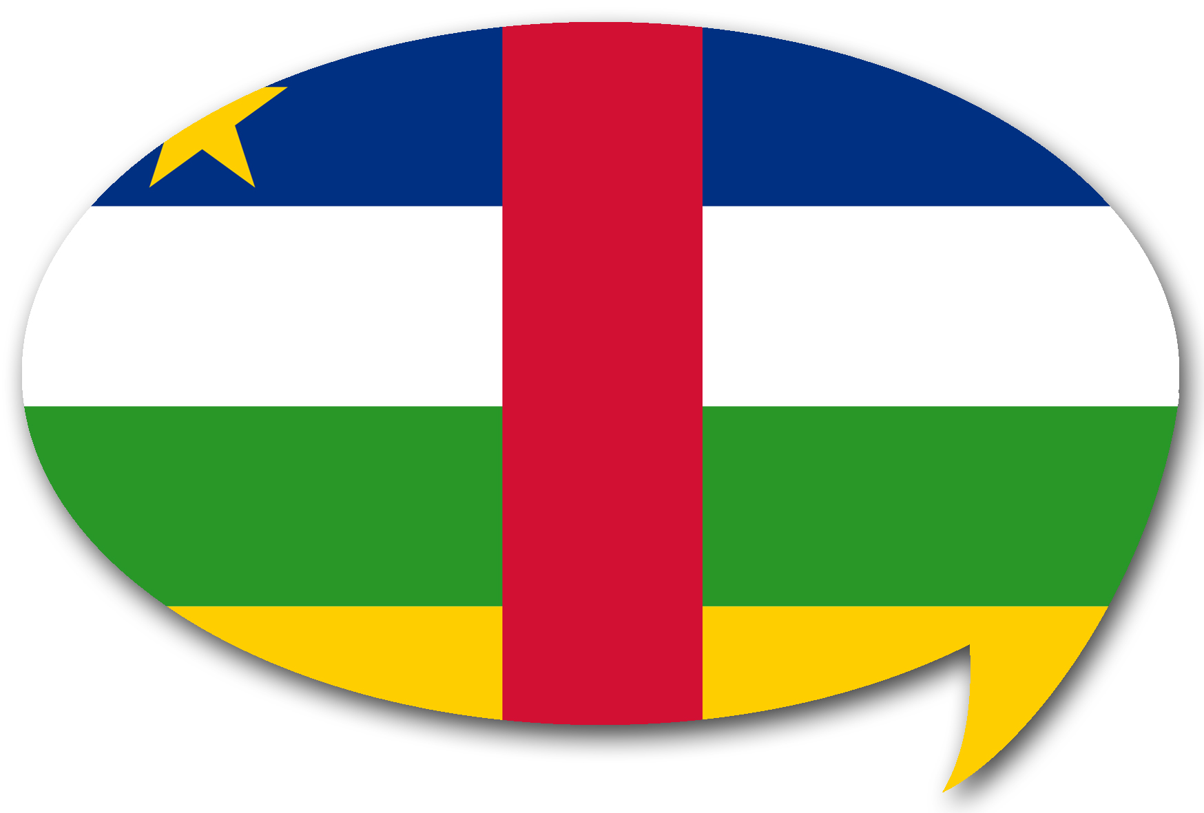 中央アフリカ共和国の国旗